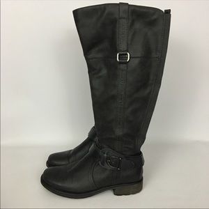 Bare track tall boots